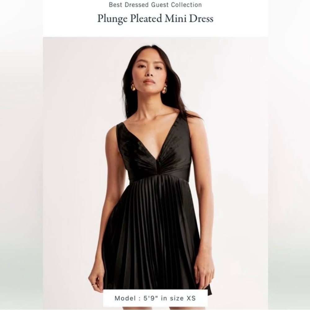 Abercrombie & Fitch Black Fit and Flare Mini Dress